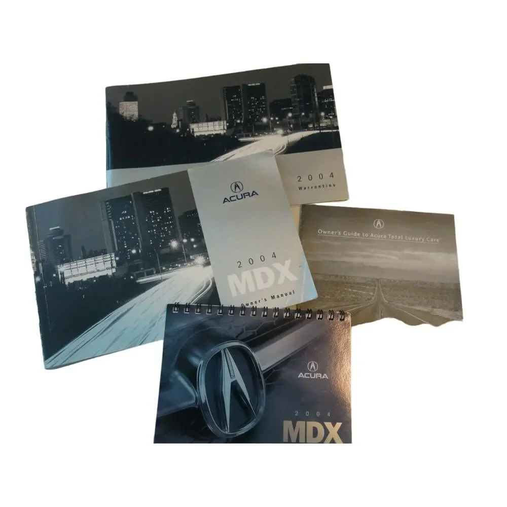 ACURA 2004 MDX Owners Manual Leather Case Book and Guides Automotive Cars